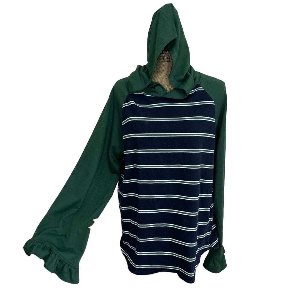 Jodifl Boutique Hooded Long Bell Sleeve Tunic